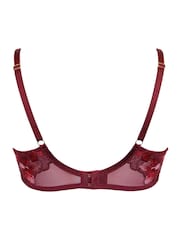 Pour Moi Red Rhea Luxe Embroidered Full Cup Bra - Image 4 of 4