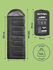 Silentnight Black Camping Collection Reversible Softfill™ Adult Sleeping Bag - Image 7 of 9