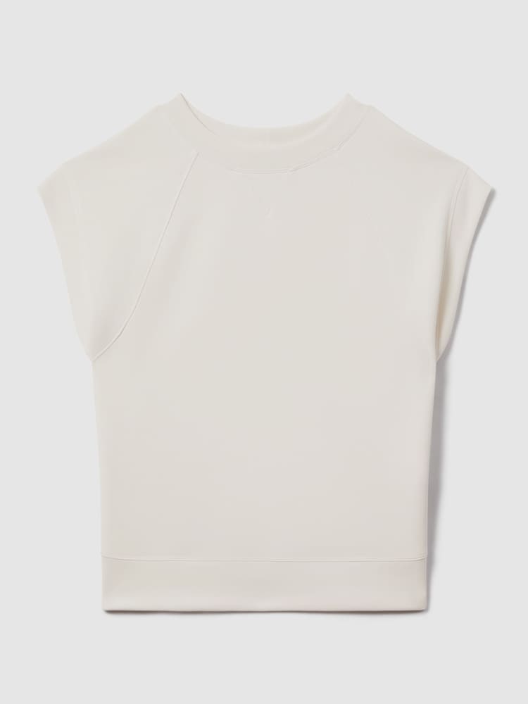Reiss Ivory Joanna Modal Blend Co-Ord Sweat Top - Image 2 of 7