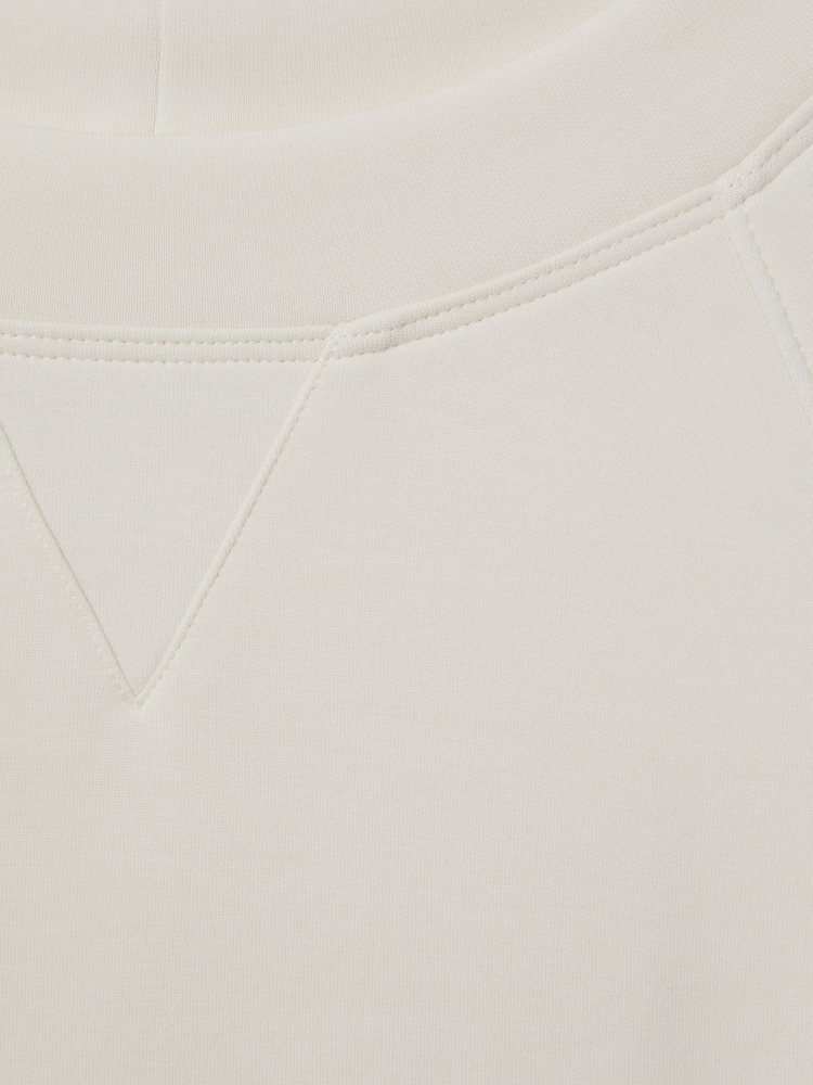 Reiss Ivory Joanna Modal Blend Co-Ord Sweat Top - Image 7 of 7