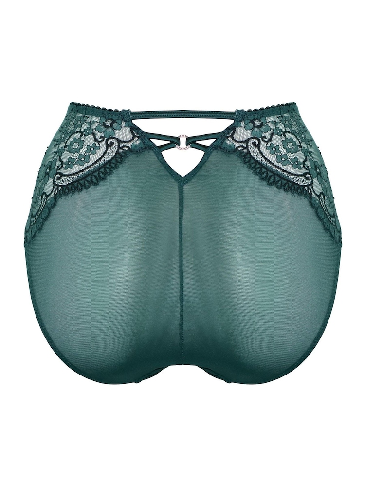 Pour Moi Green High Waist Hollywood Knickers - Image 4 of 4