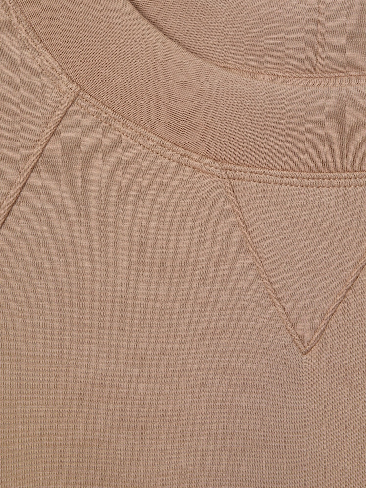 Reiss Camel Joanna Modal Blend Co-Ord Sweat Top - Image 6 of 6