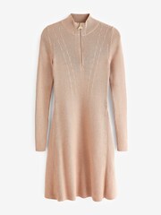 Barbour® International Solar Rib Knitted Dress - Image 6 of 6