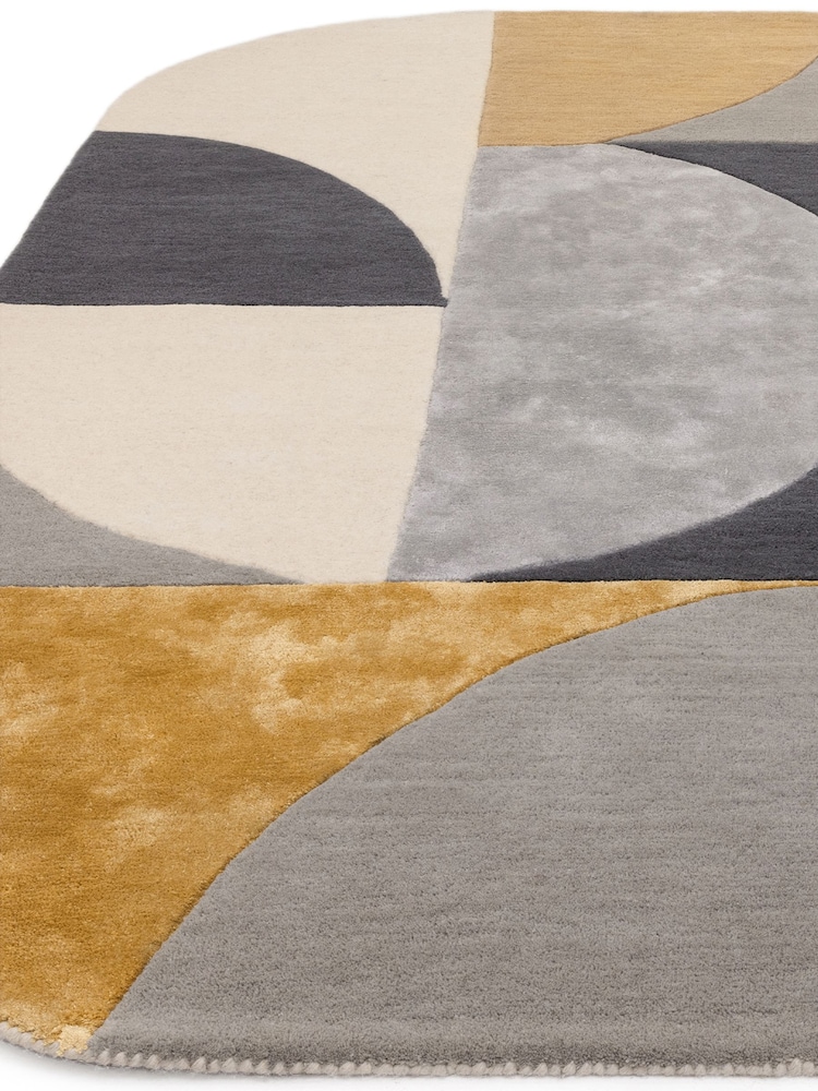Asiatic Rugs Yellow Matrix Oval Earth Rug - Image 2 of 5 Asiatic Rugs Yellow Matrix Oval Earth Rug - Image 2 of 5
