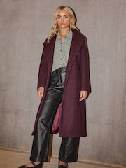 PixieGirl Petite Red Wrap Belted Coat - Image 1 of 5