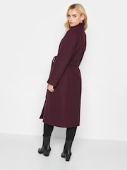 PixieGirl Petite Red Wrap Belted Coat - Image 4 of 5