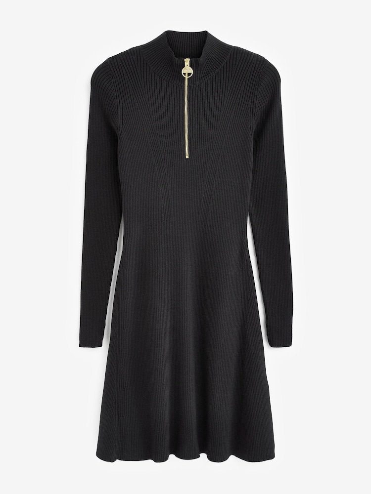 Barbour® International Solar Rib Knitted Dress - Image 1 of 6 Barbour® International Solar Rib Knitted Dress - Image 1 of 6