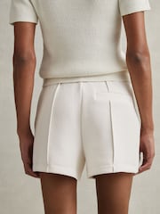 Reiss Ivory Joanna Interlock Drawstring Sweat Shorts - Image 5 of 6