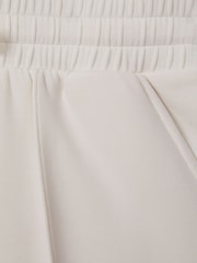 Reiss Ivory Joanna Interlock Drawstring Sweat Shorts - Image 6 of 6