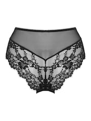 Pour Moi Black High Waist Etoile Lace Knickers - Image 4 of 4