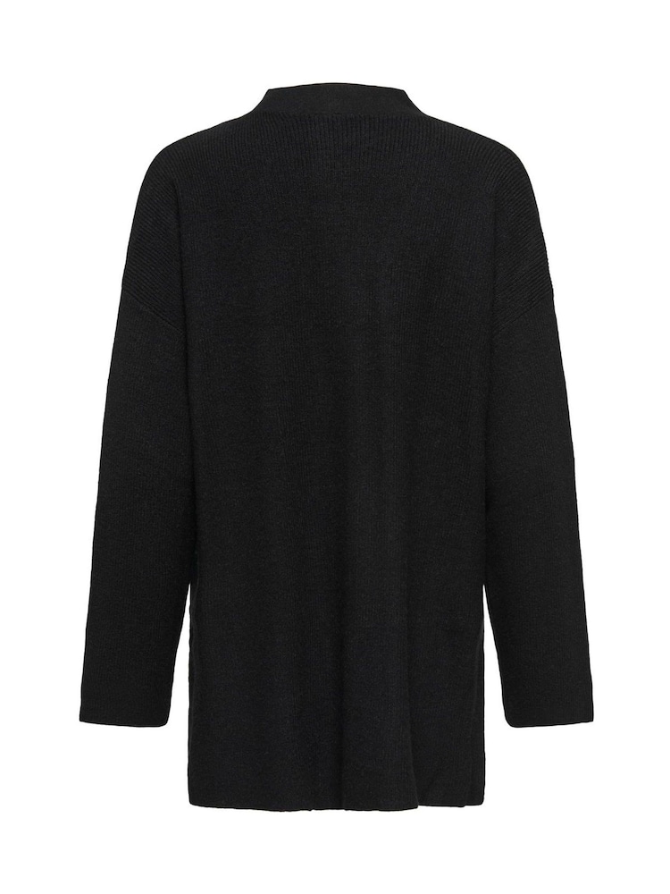 ONLY Black Loose Cardigan With Front Pockets - Image 7 of 7