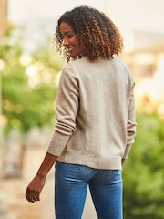 Sosandar Natural Chain Detail Jumper - Image 8 of 10