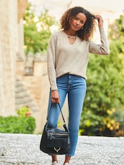 Sosandar Natural Chain Detail Jumper - Image 9 of 10