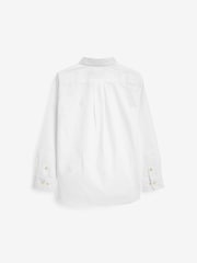 Polo Ralph Lauren White Boys Oxford Logo Shirt - Image 3 of 5