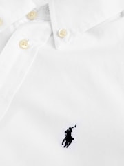 Polo Ralph Lauren White Boys Oxford Logo Shirt - Image 4 of 5