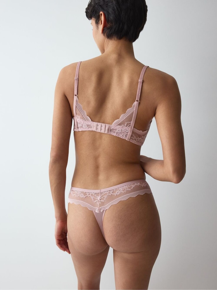 Triumph Pink Thong Comfort Allure Knickers - Image 2 of 5 Triumph Pink Thong Comfort Allure Knickers - Image 2 of 5