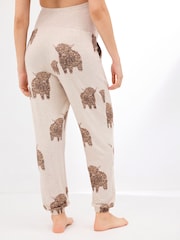 Ecru Hamish the Highland Cow Maternity Long Sleeve Pyjamas - Image 4 of 9