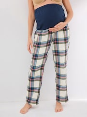 Navy Maternity Flannel Pyjama Bottoms - Image 1 of 9