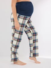 Navy Maternity Flannel Pyjama Bottoms - Image 4 of 9