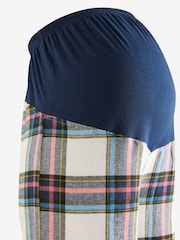 Navy Maternity Flannel Pyjama Bottoms - Image 8 of 9