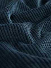 Navy Blue Corduroy Lightweight Shacket - Image 7 of 7