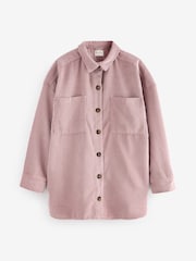 Pink Corduroy Lightweight Shacket - Image 6 of 7