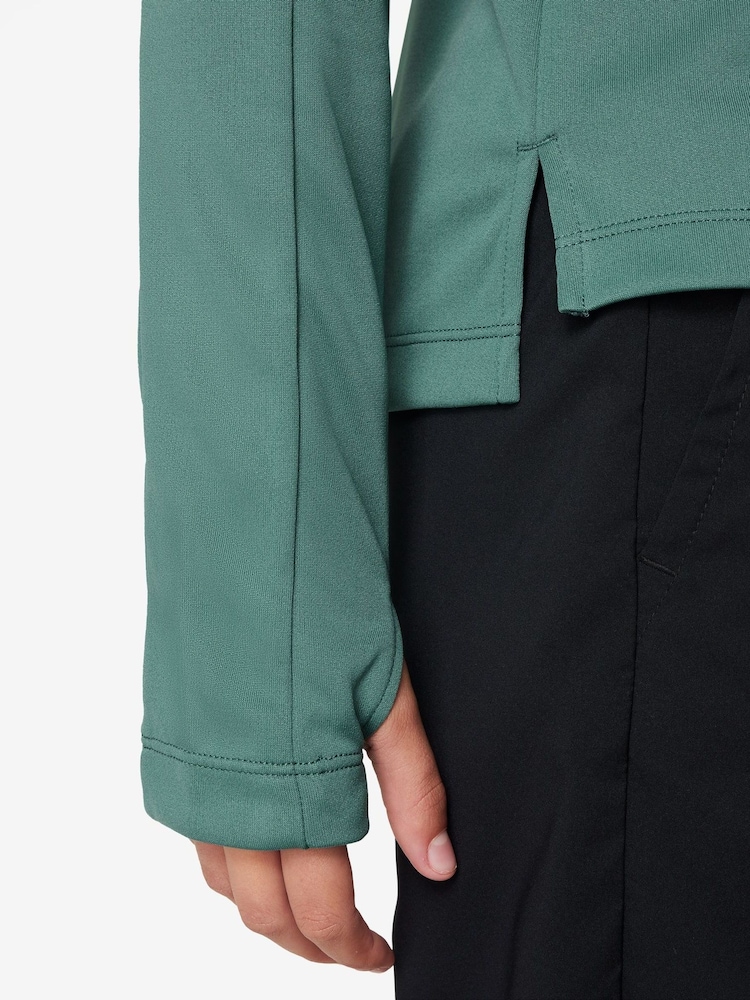 Nike Green Dri-FIT Long-Sleeve 1/2 Zip Top - Image 3 of 3
