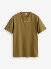 Butternut Green - Diesel T-Shirt mit Brustlogo in Oversized-Passform aus 100 % Baumwolle - Bild 1 von 1