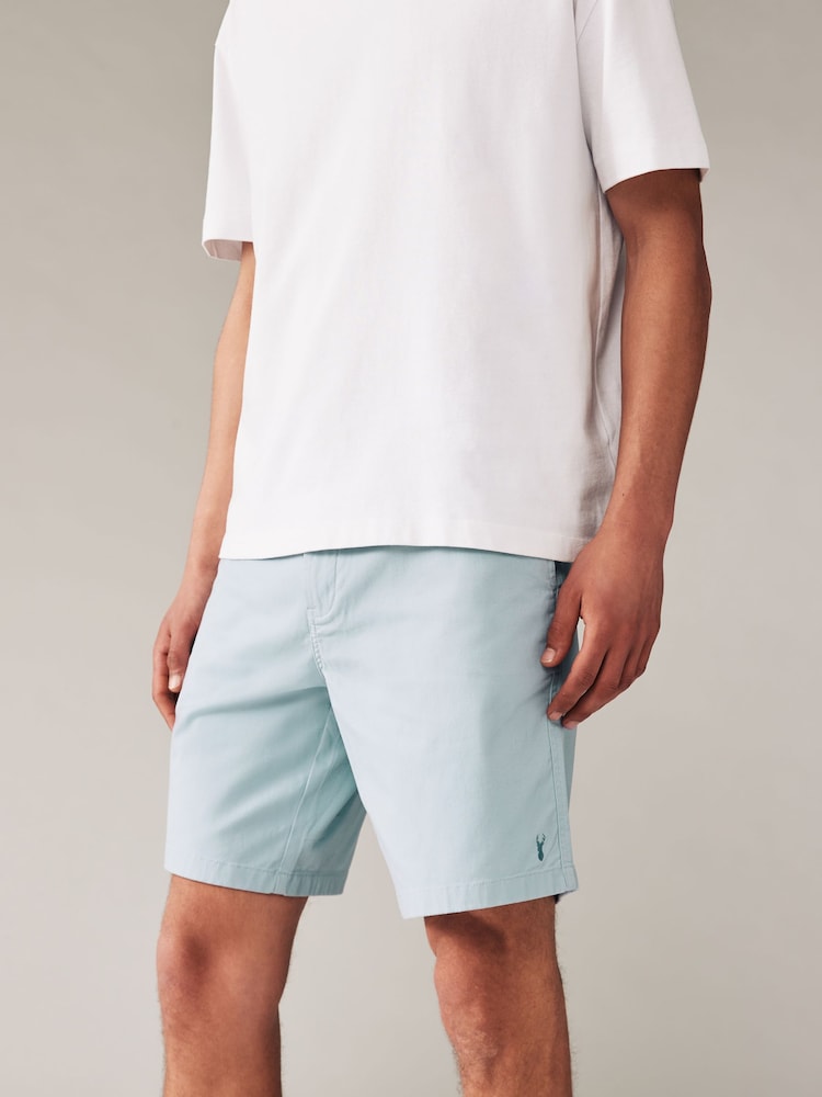 Blue Elasticated Waist Chino Shorts - Image 1 of 8