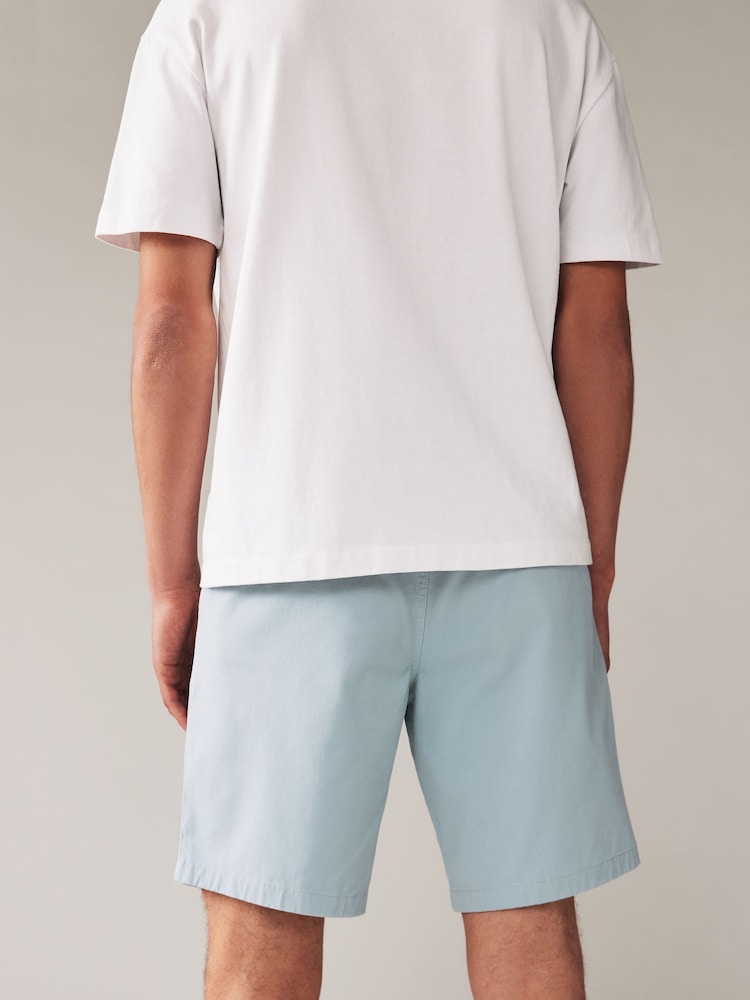 Blue Elasticated Waist Chino Shorts - Image 3 of 8