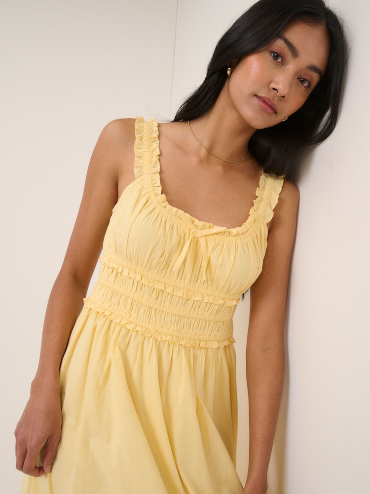 Nobodys Child Yellow Sleeveless Ariel Midi Dress - Image 5 of 5 Nobodys Child Yellow Sleeveless Ariel Midi Dress - Image 5 of 5