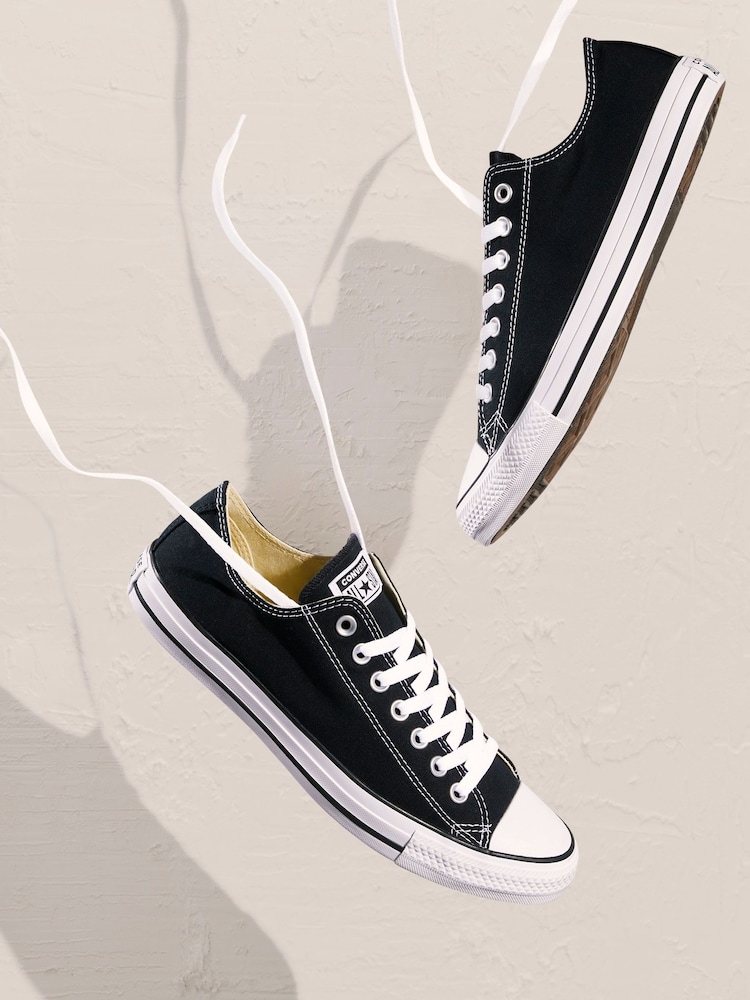 Converse Black Chuck Taylor Ox Trainers - Image 4 of 8