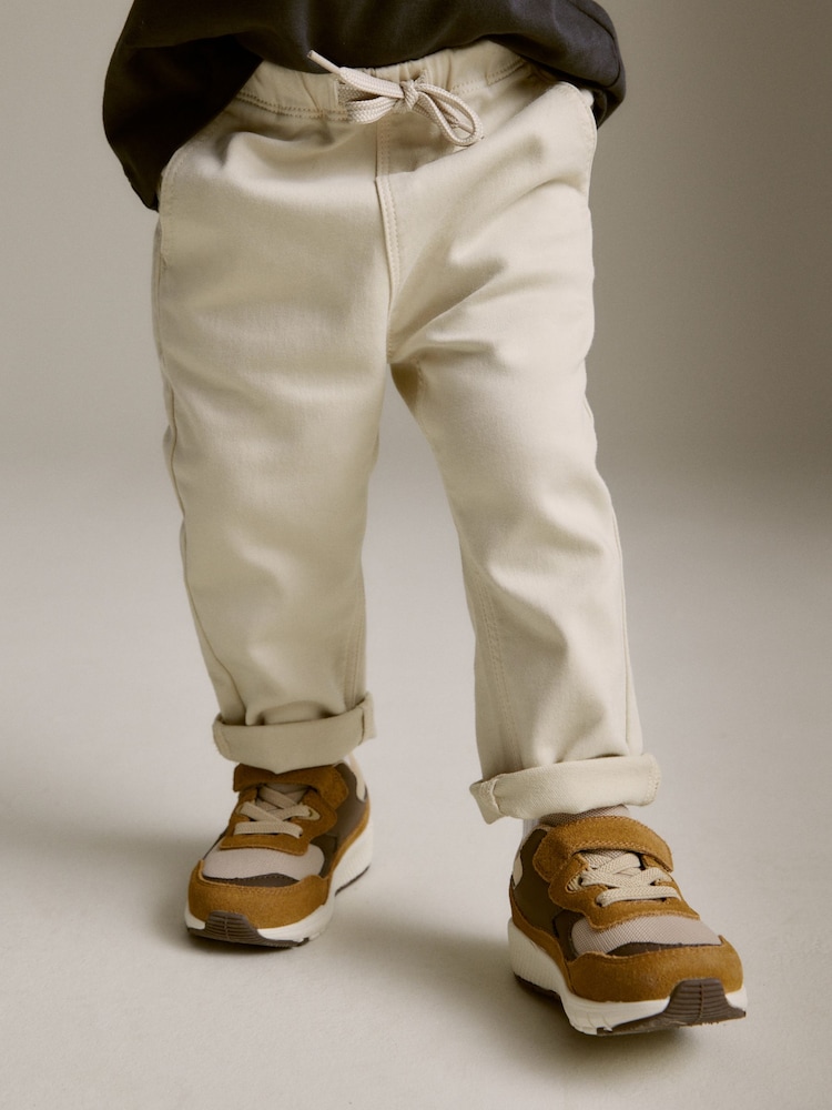 Ecru Cream Super Soft Pull-On Jeans With Stretch (3mths-7yrs) - Image 1 of 1