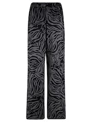 Pour Moi Black Rena Satin Wide Leg Trousers - Image 4 of 4