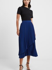 French Connection Blue Arie Pleated Skirt - Image 1 of 4