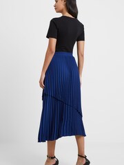 French Connection Blue Arie Pleated Skirt - Image 2 of 4
