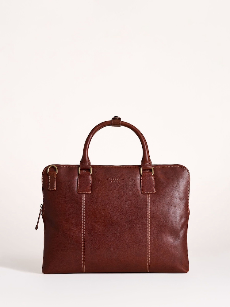 Lakeland Leather Brown Kentmere Laptop Bag - Image 1 of 5