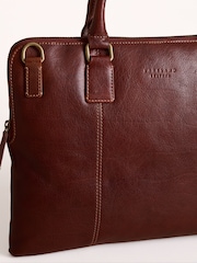 Lakeland Leather Brown Kentmere Laptop Bag - Image 4 of 5