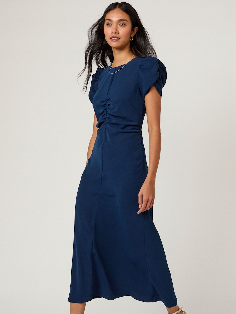 Nobodys Child Blue Naomi Midi Dress - Image 1 of 5