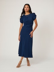 Nobodys Child Blue Naomi Midi Dress - Image 3 of 5