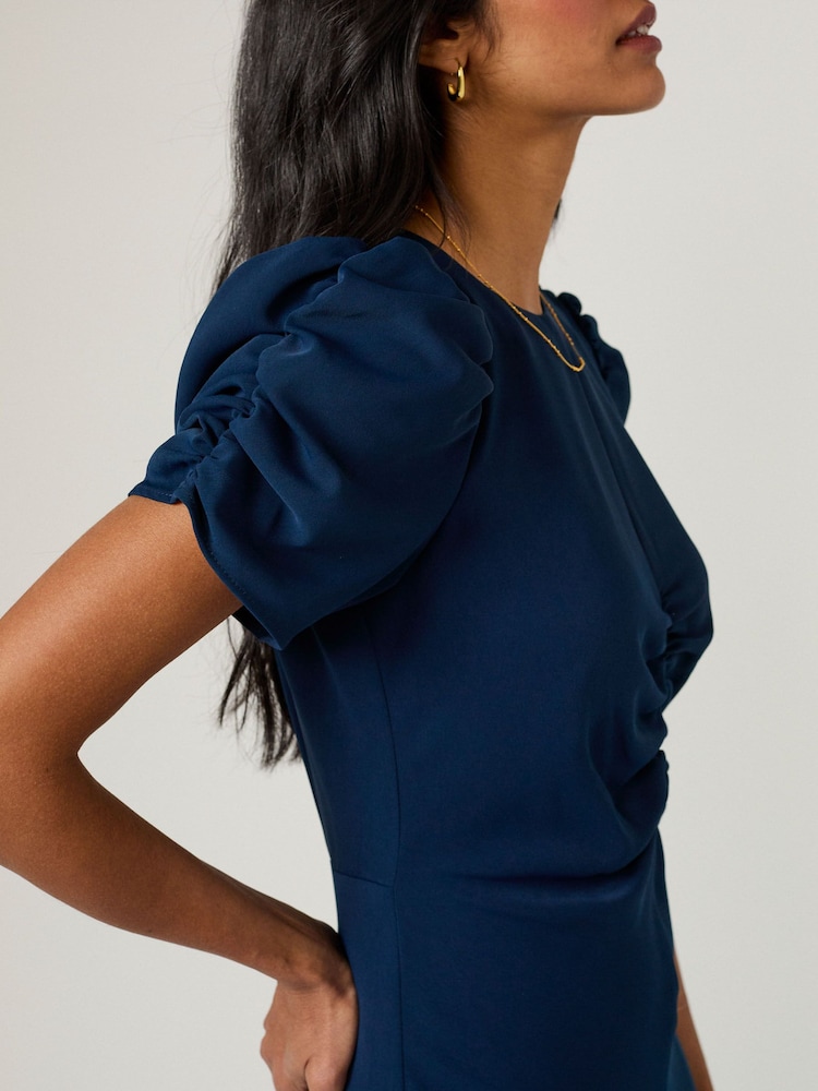 Nobodys Child Blue Naomi Midi Dress - Image 5 of 5