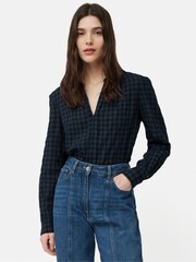 Jigsaw Checked Tunic Blouse - Image 1 of 7