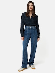 Jigsaw Checked Tunic Blouse - Image 4 of 7