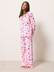 PixieGirl Petite Christmas Stripe Print Pyjamas Set - Image 1 of 6