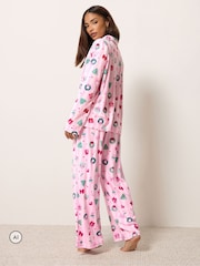 PixieGirl Petite Christmas Stripe Print Pyjamas Set - Image 2 of 6