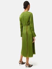 Jigsaw Contrast Stitch Viscose Dress - Image 2 of 5