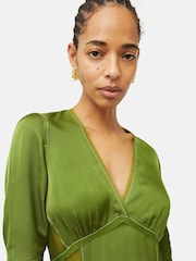 Jigsaw Contrast Stitch Viscose Dress - Image 4 of 5