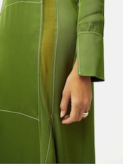 Jigsaw Contrast Stitch Viscose Dress - Image 5 of 5