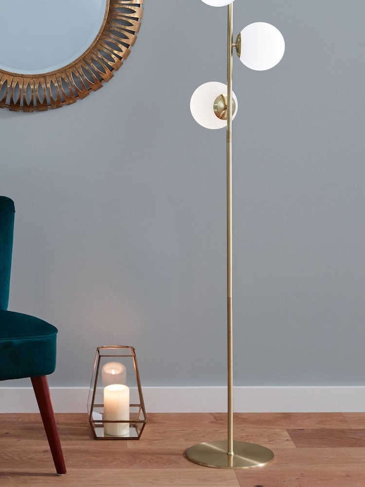 Pacific White Asterope Metal Floor Lamp - Image 1 of 2