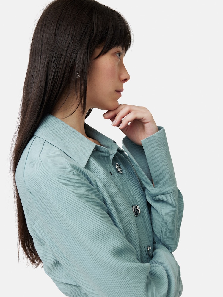 Jigsaw Textured Midi Shirt Dress - Image 2 of 6